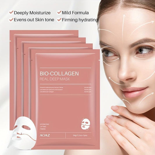 Hydrating Collagen Overnight Sheet Mask – 34g | Firming & Pore Minimizing - 2 Pic