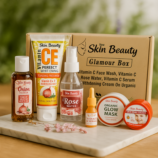 6-in-1 Skincare & Hair Care Bundle – Complete Glow & Nourishment Ritual